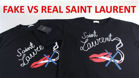 how to tell fake ysl shirt|real vs fake st laurent shirts.